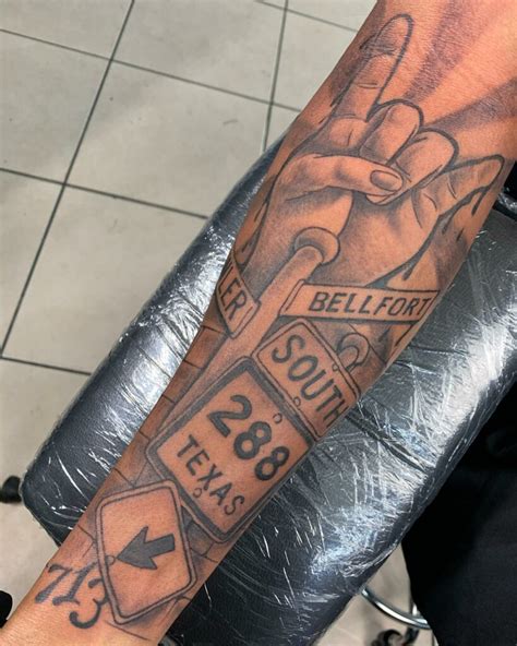 texas arm tattoos